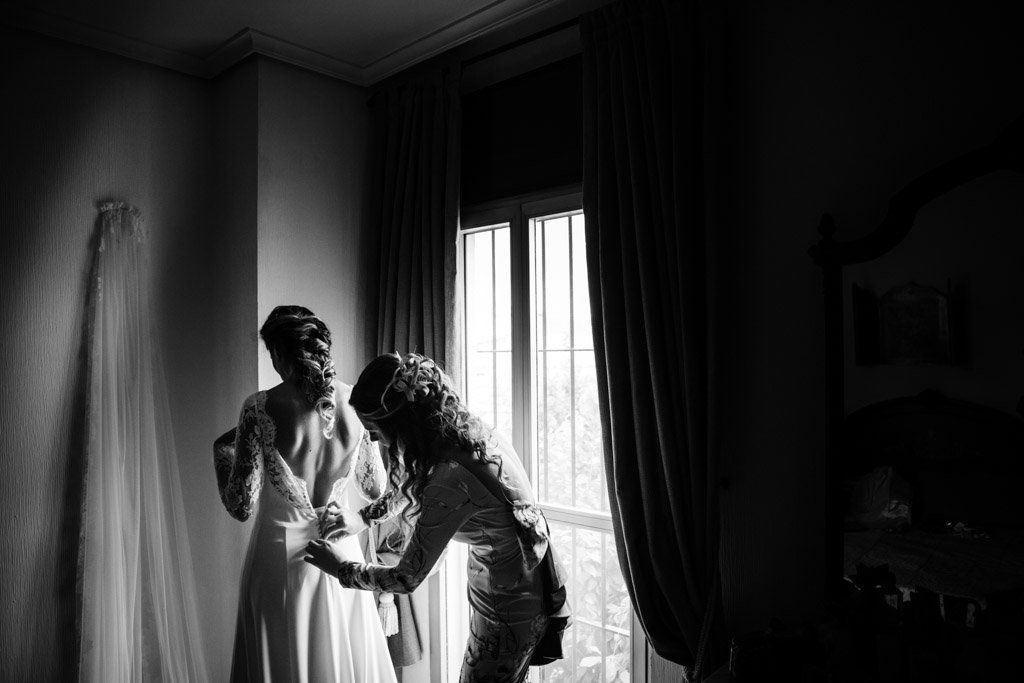 Boda en San Nicolas y El Capricho, preparativos novia
