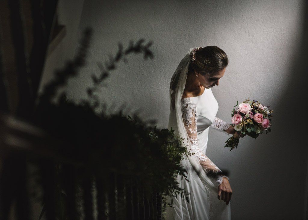 Boda en San Nicolas y El Capricho, retrato novia
