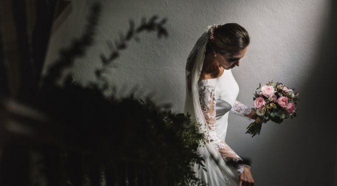 Boda en San Nicolas y El Capricho, retrato novia