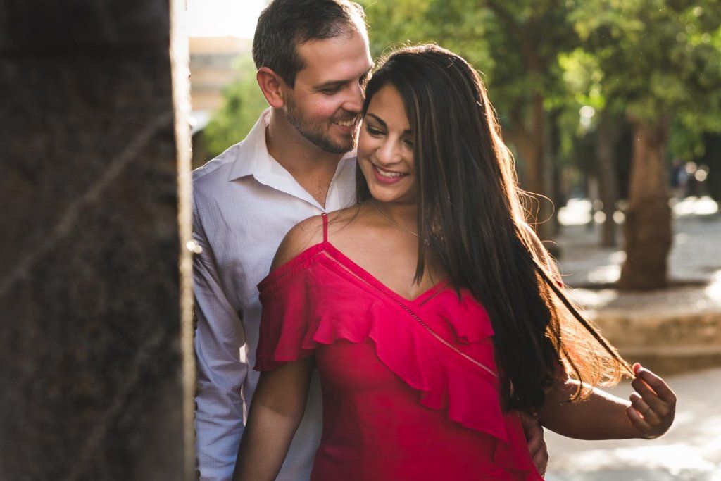 Sesión de compromiso en Córdoba, complicidad de pareja